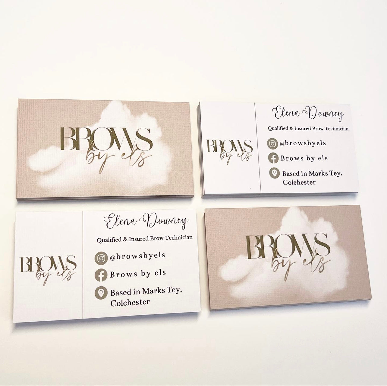 Double Sided Nude Business Cards