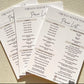 Simple single sided price lists