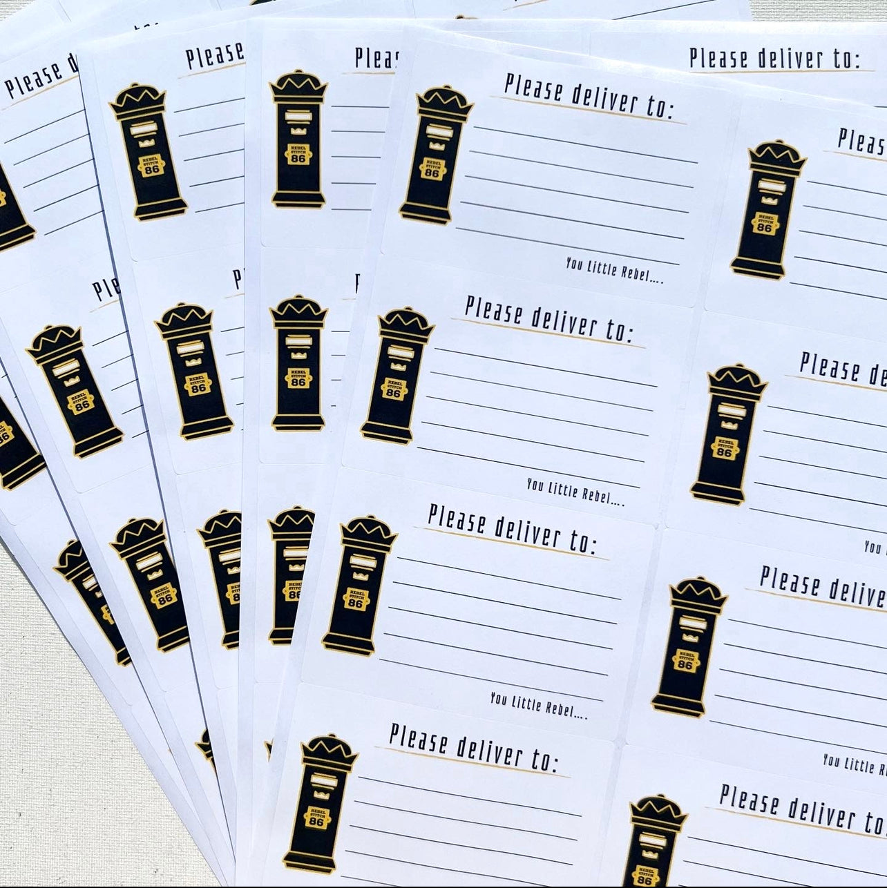 Postbox Logo Address Label Sticker – LabelWithLoveCo