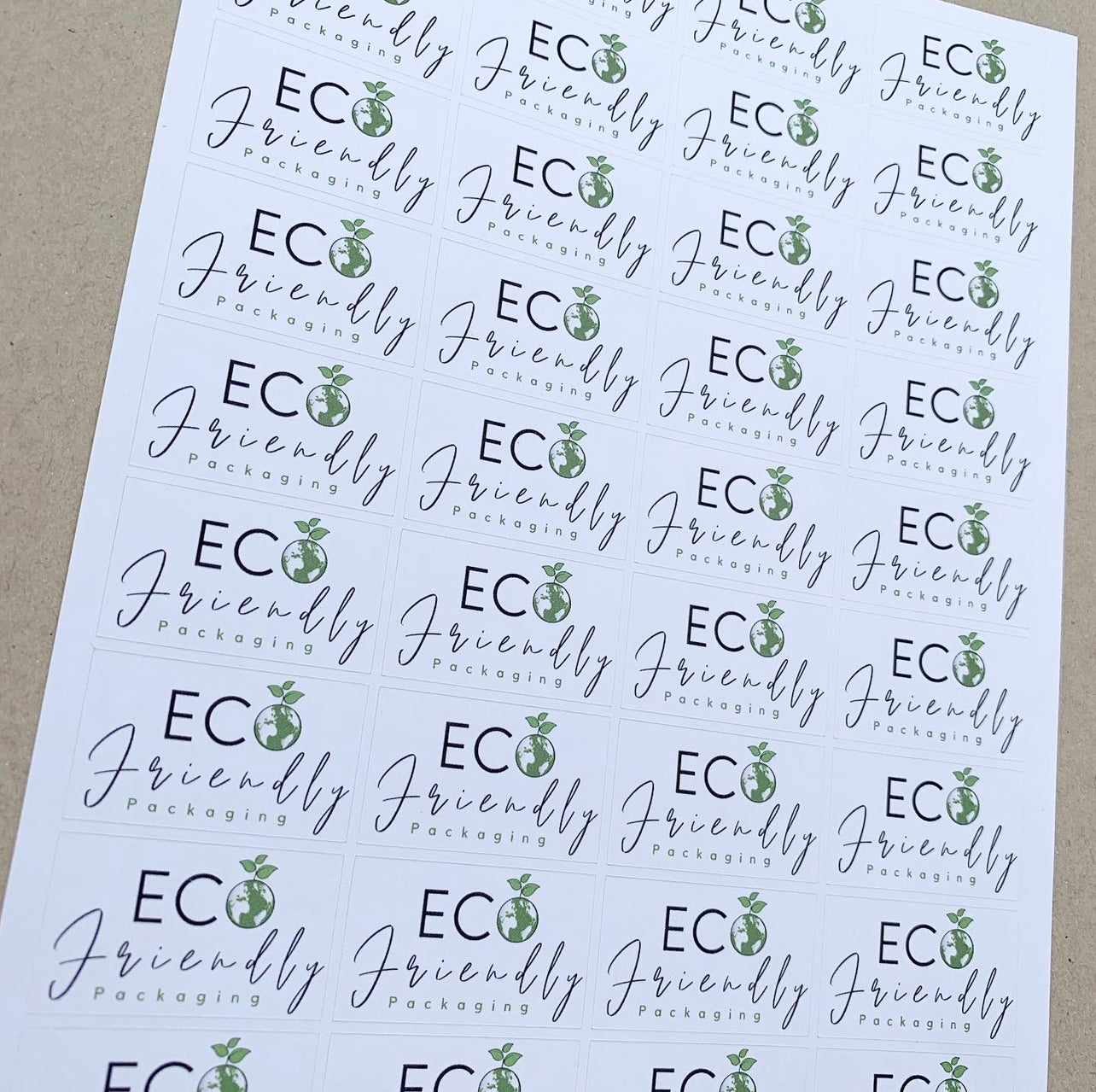 Eco Friendly Packaging Sticker