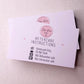 Simple one sided aftercare cards