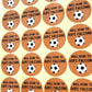 ‘Well Done’ sporting football stickers