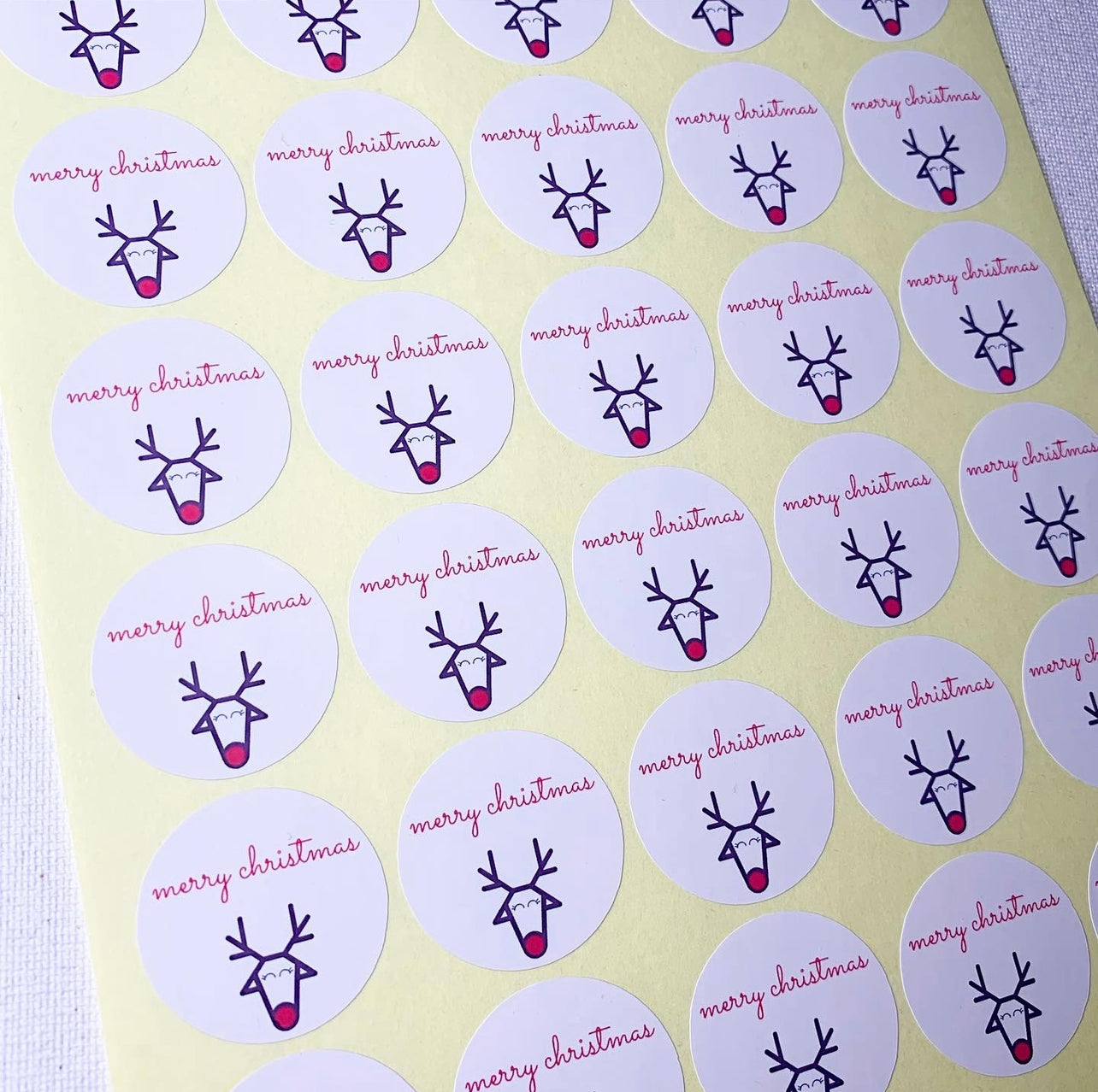 Rudolf Christmas Stickers