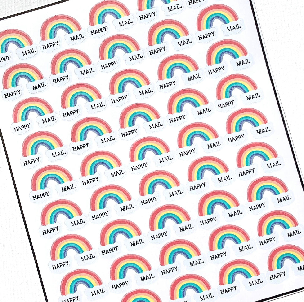 Rainbow Happy Mail Sticker