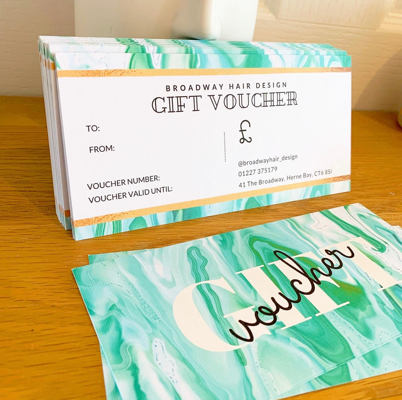 Marble Effect Gift Vouchers