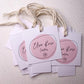 2 piece logo care tags