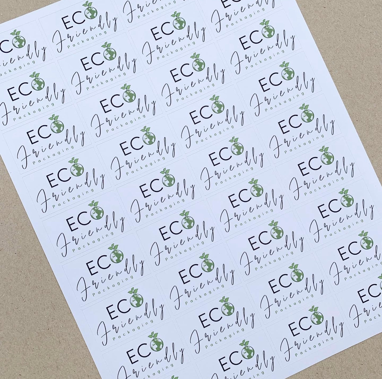 Eco Friendly Packaging Sticker