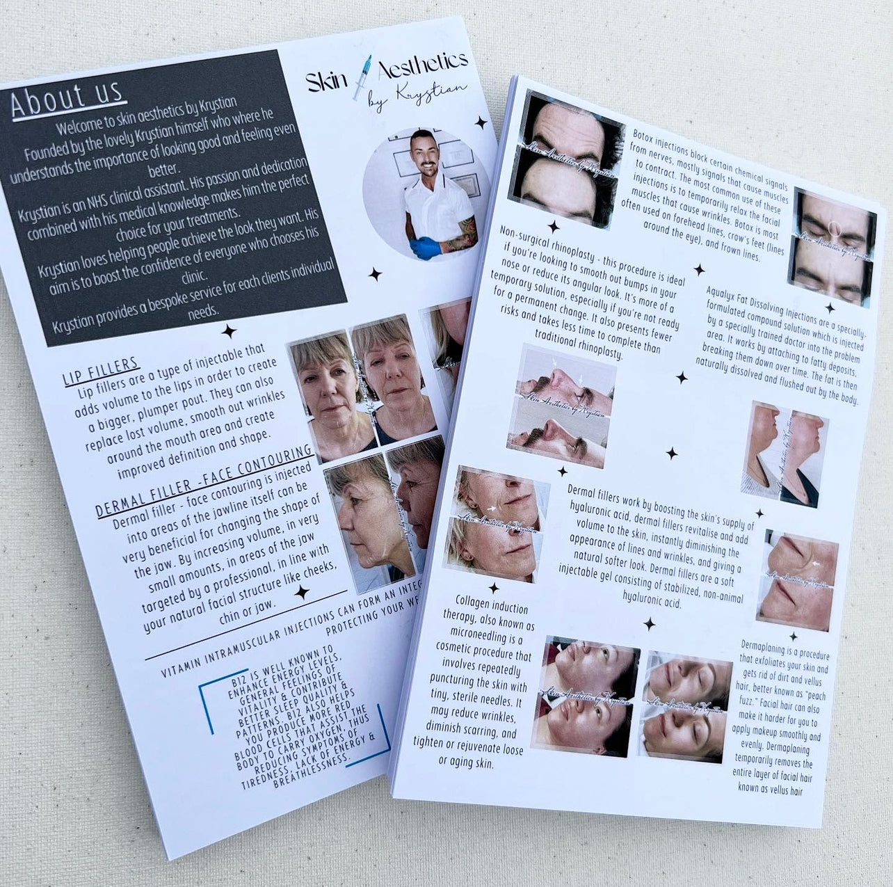 Aesthetics leaflets