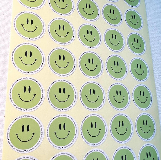 Smiley Thank you Sticker