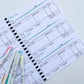 Business order book with sales map