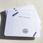 Double sided note cards