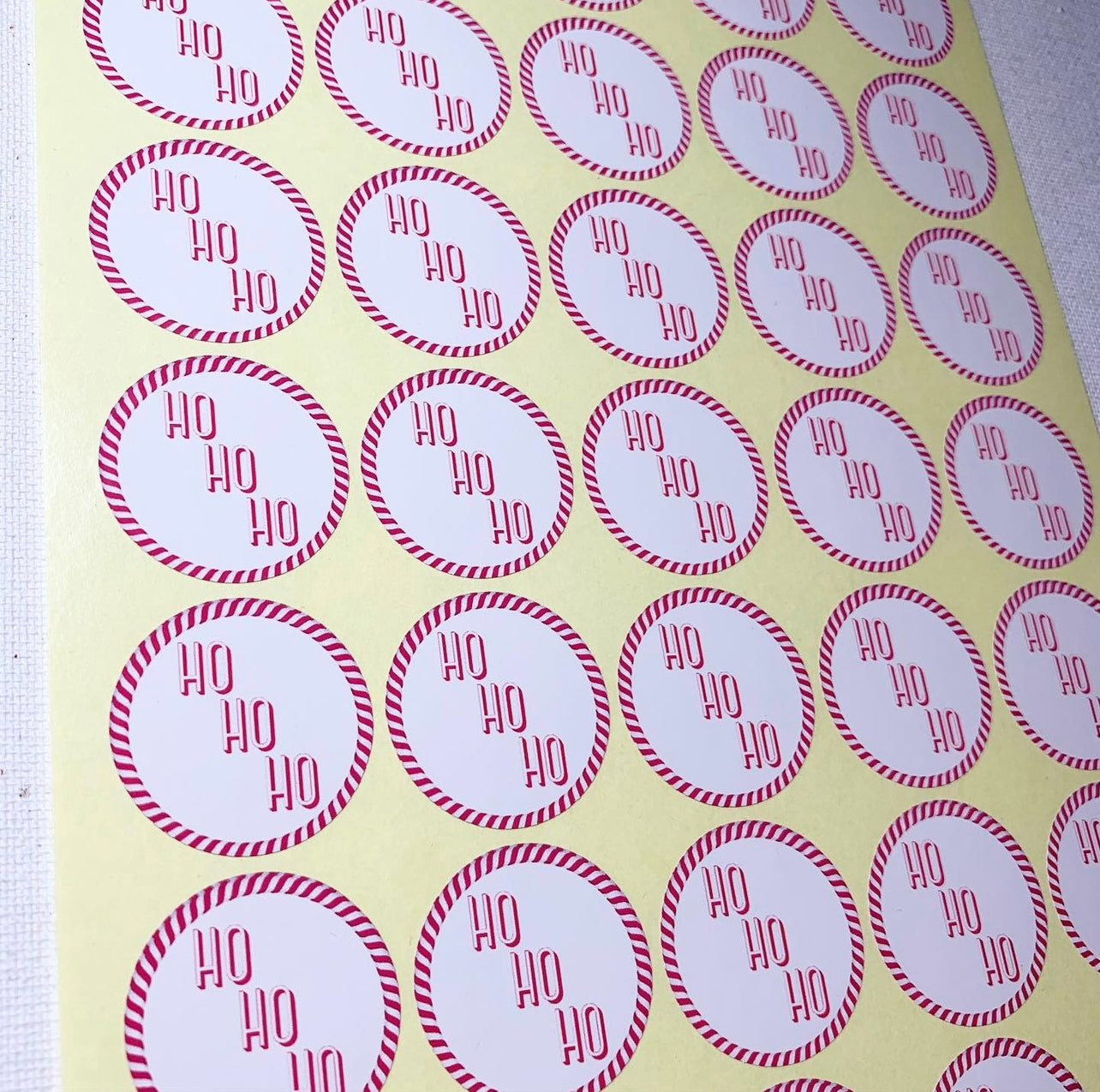 Candy Cane Christmas Stickers