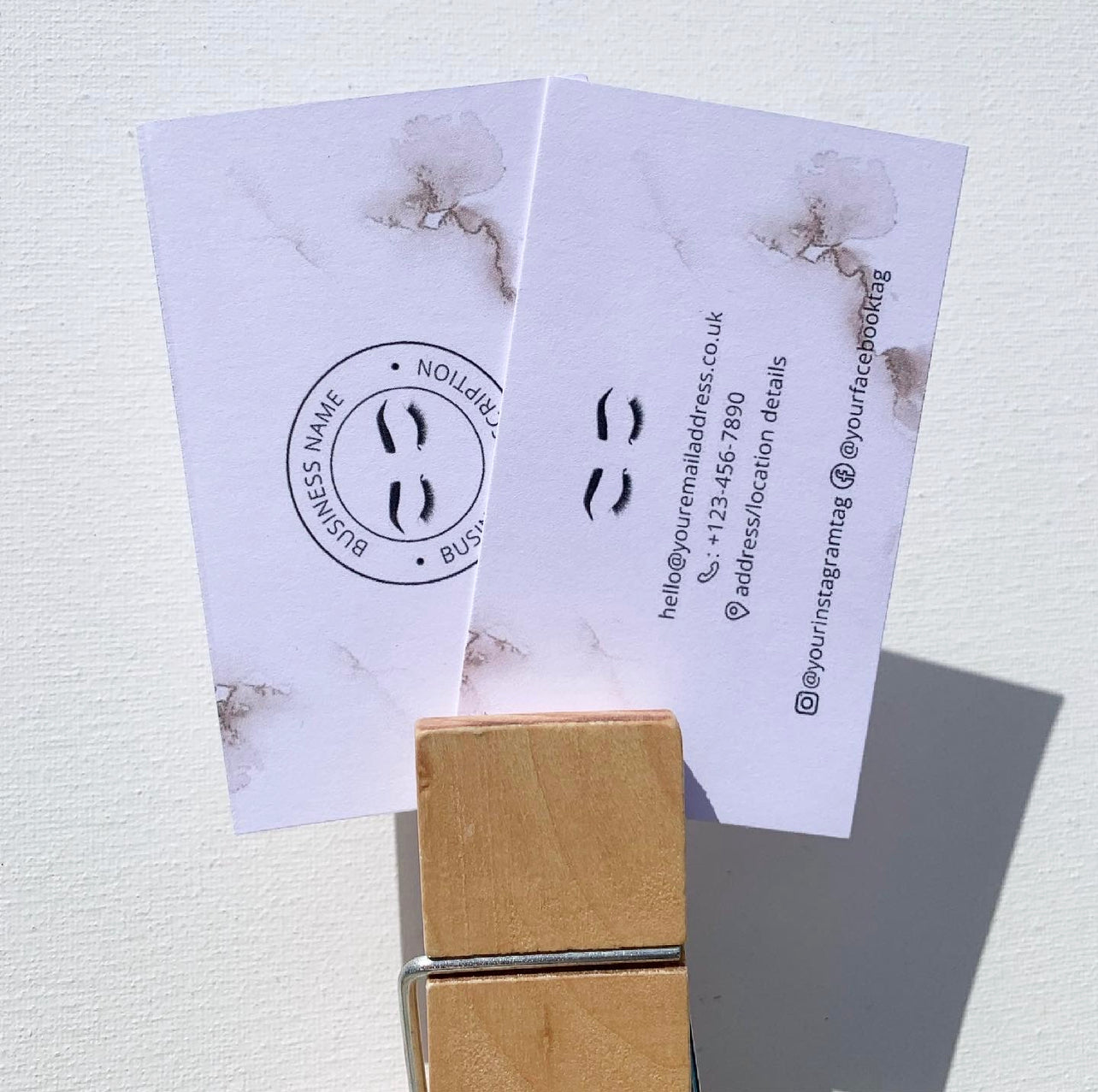 Marble Effect Business Cards