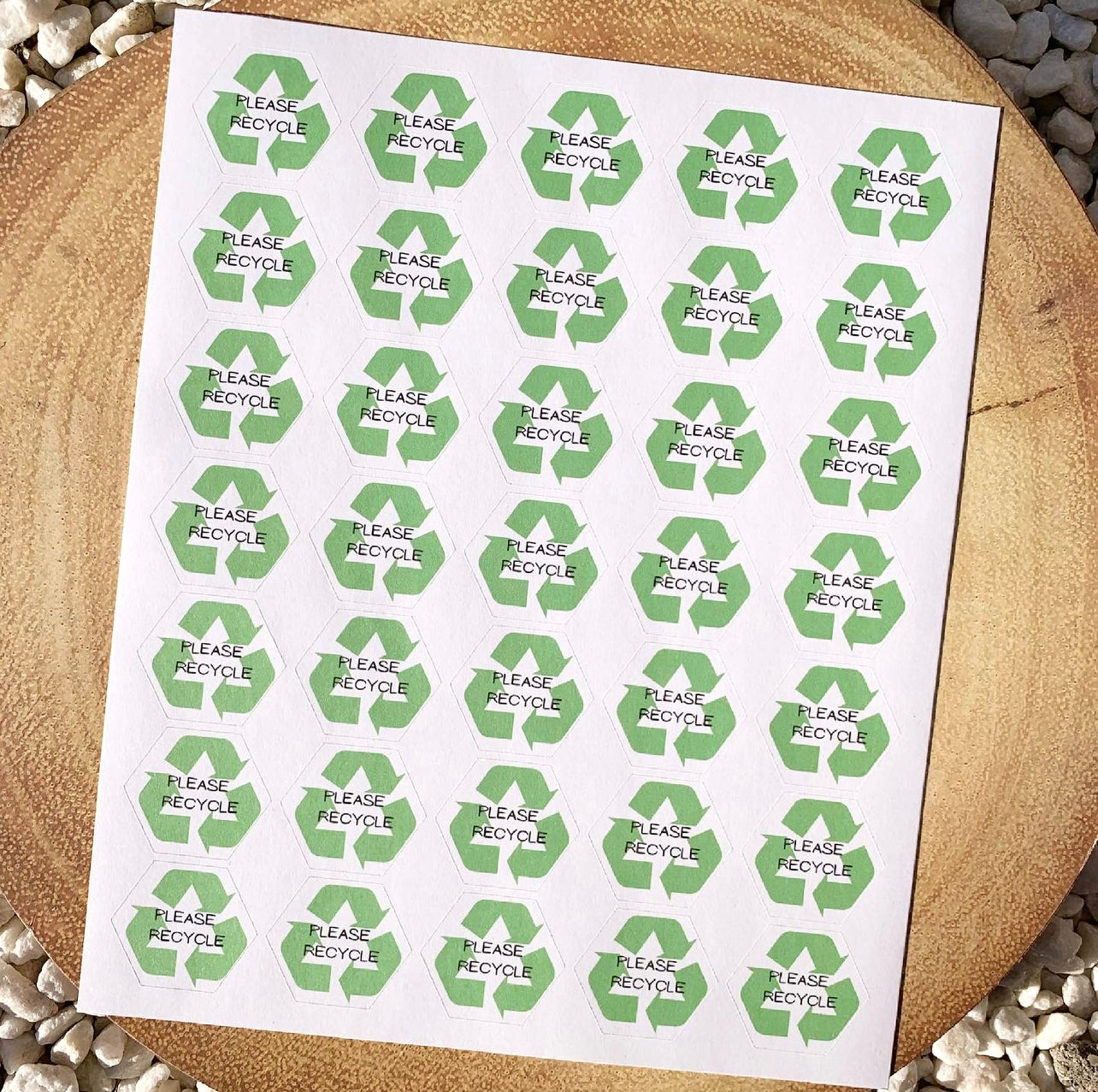 Please Recycle Sticker