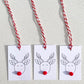 Rudolf Christmas Gift Tags