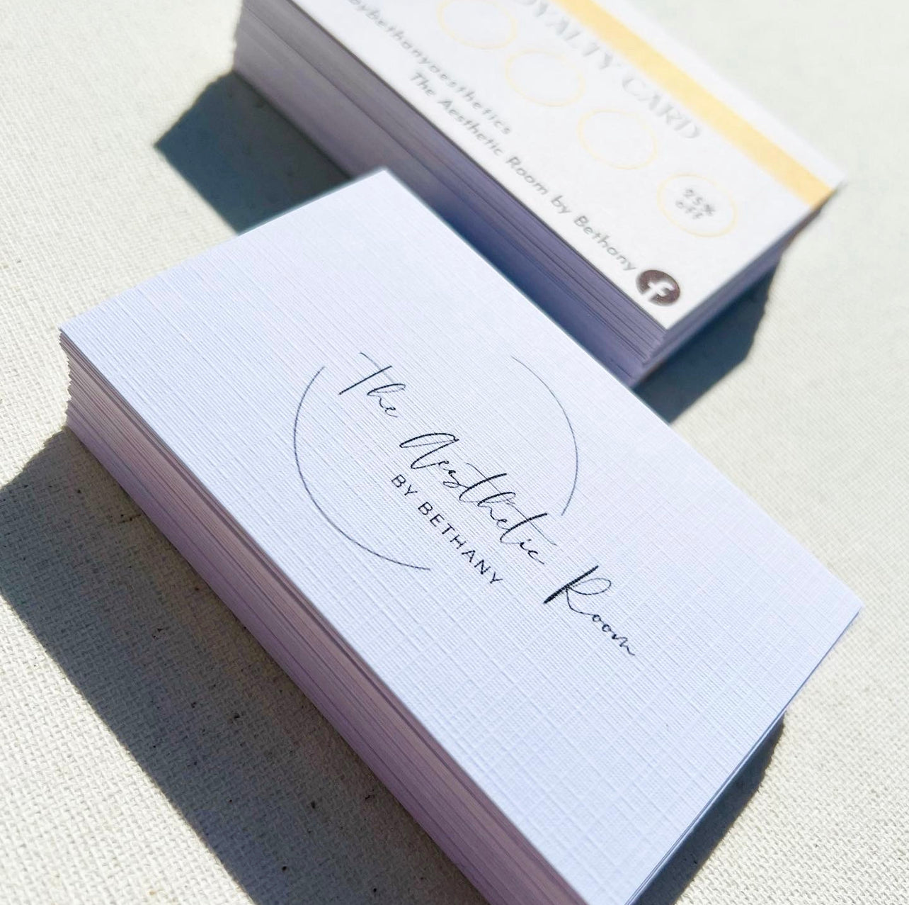 Gold Stripe Loyalty Cards