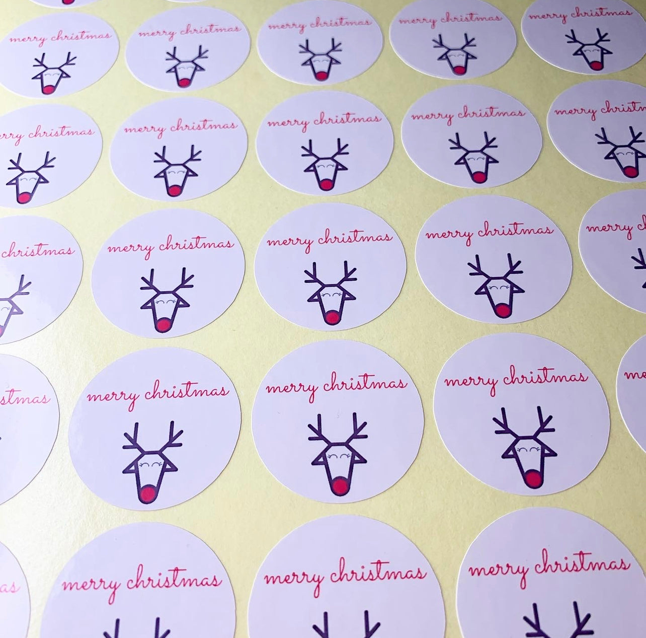 Rudolf Christmas Stickers