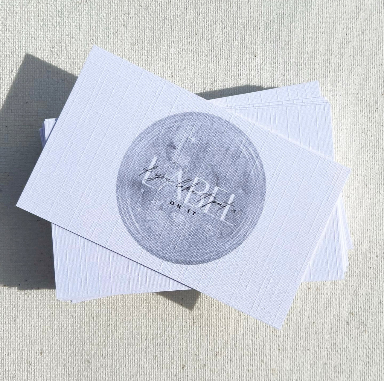 Simple Double Sided Textured Business Cards