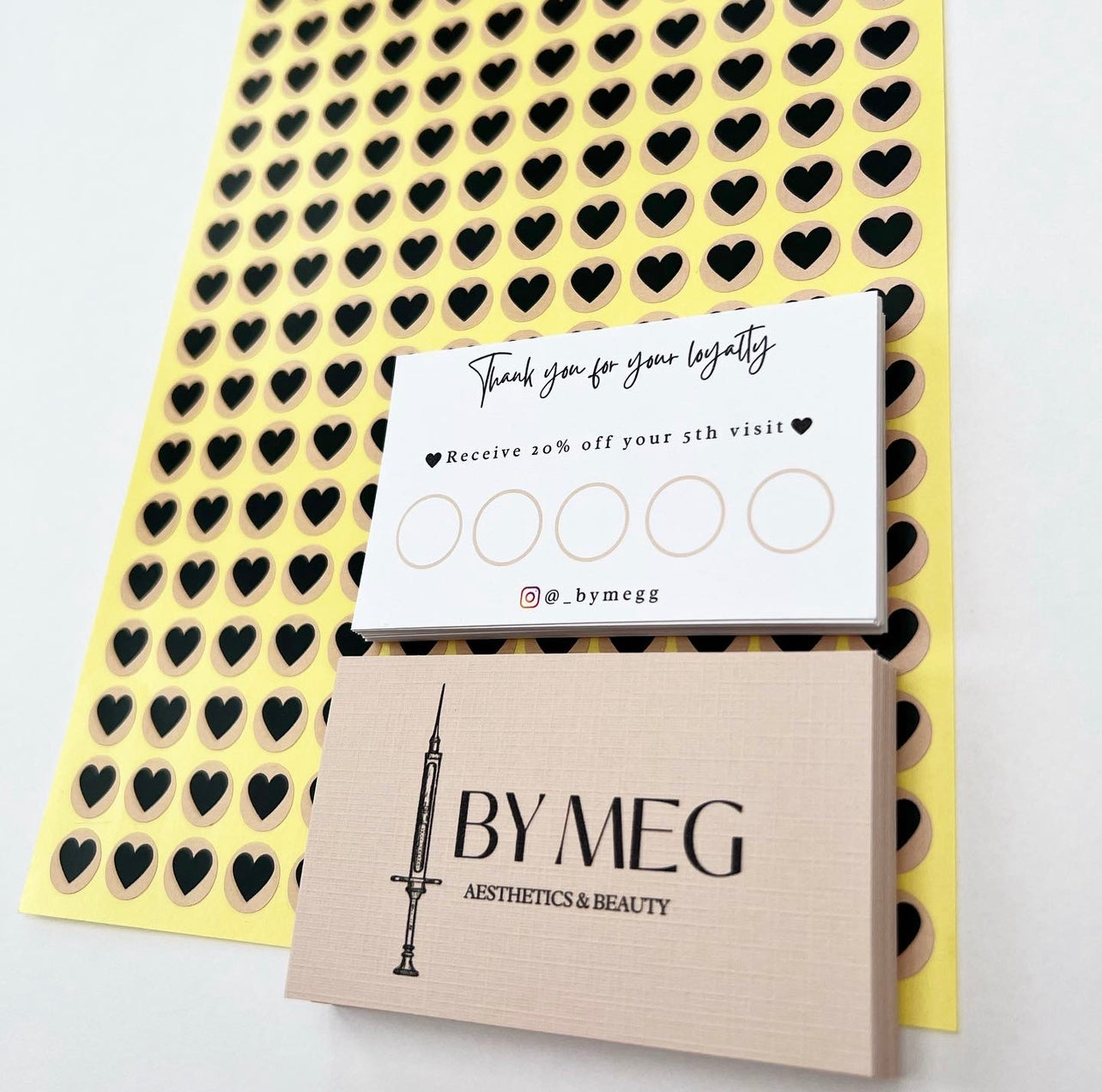 Nude Heart Loyalty Cards