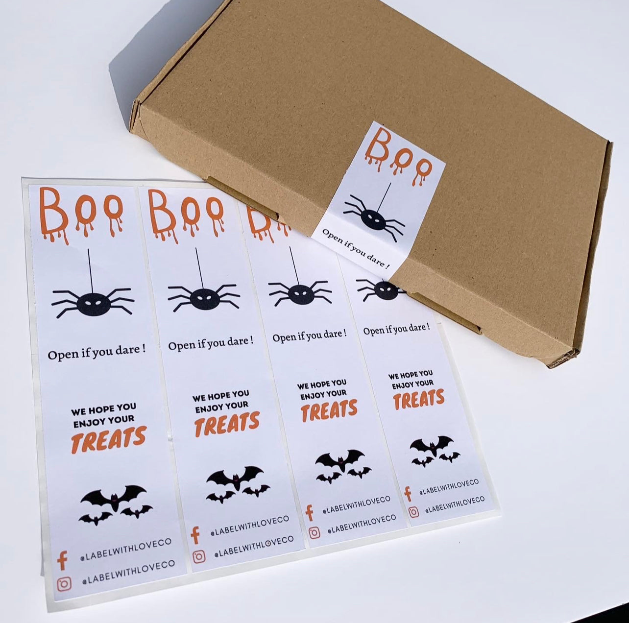 Halloween Box Seal Sticker