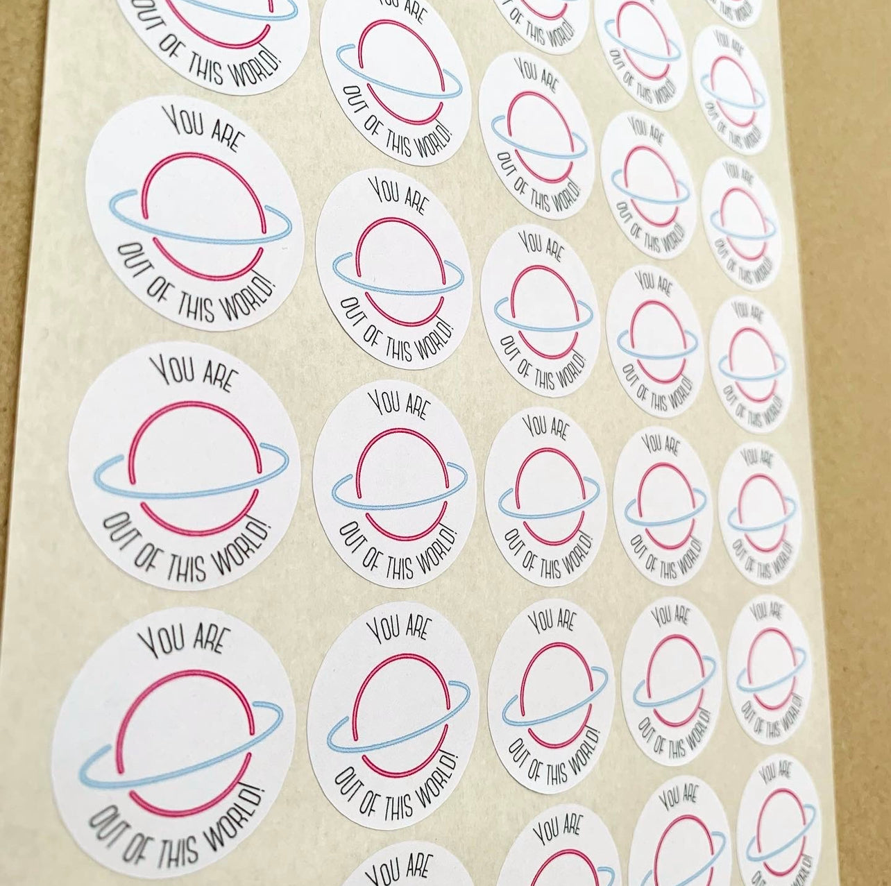 Out of this world sticker