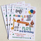 Children’s safari party invites