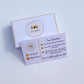 Double sided care instruction cards