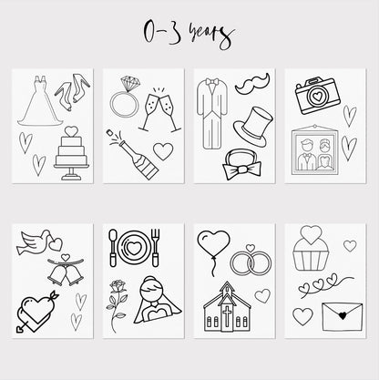 Customised children’s wedding activity packs