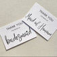 Bridesmaid & Maid of honour thank you postcards