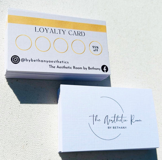 Gold Stripe Loyalty Cards