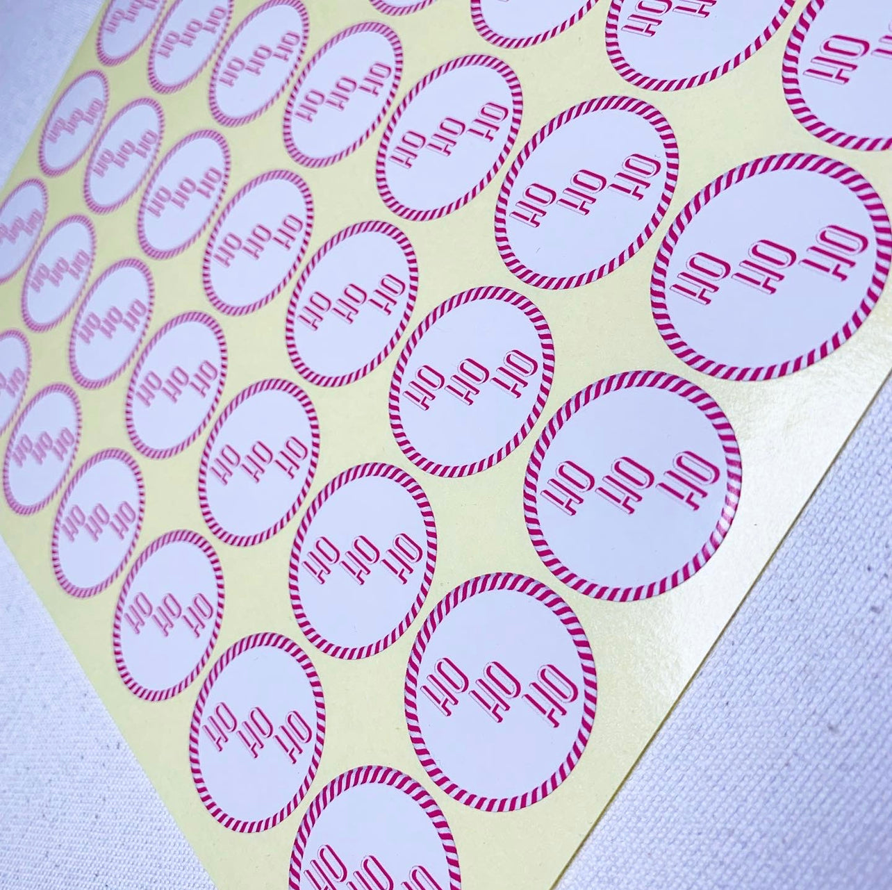 Candy Cane Christmas Stickers