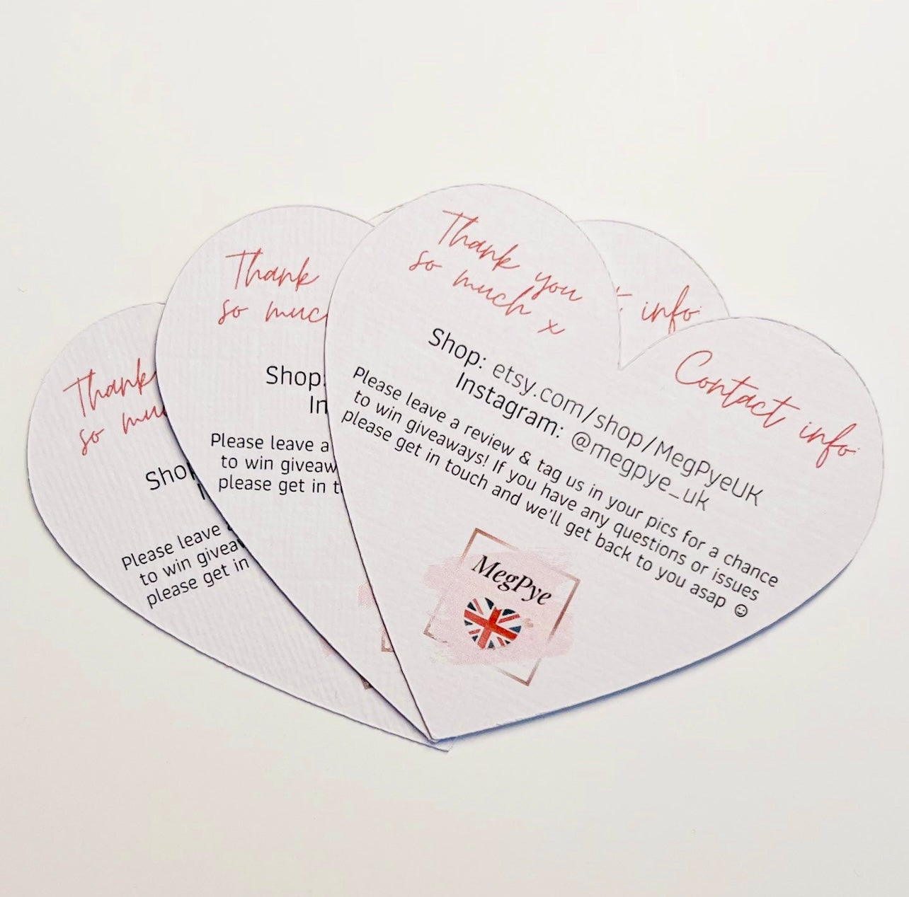 Heart Shaped Business Cards