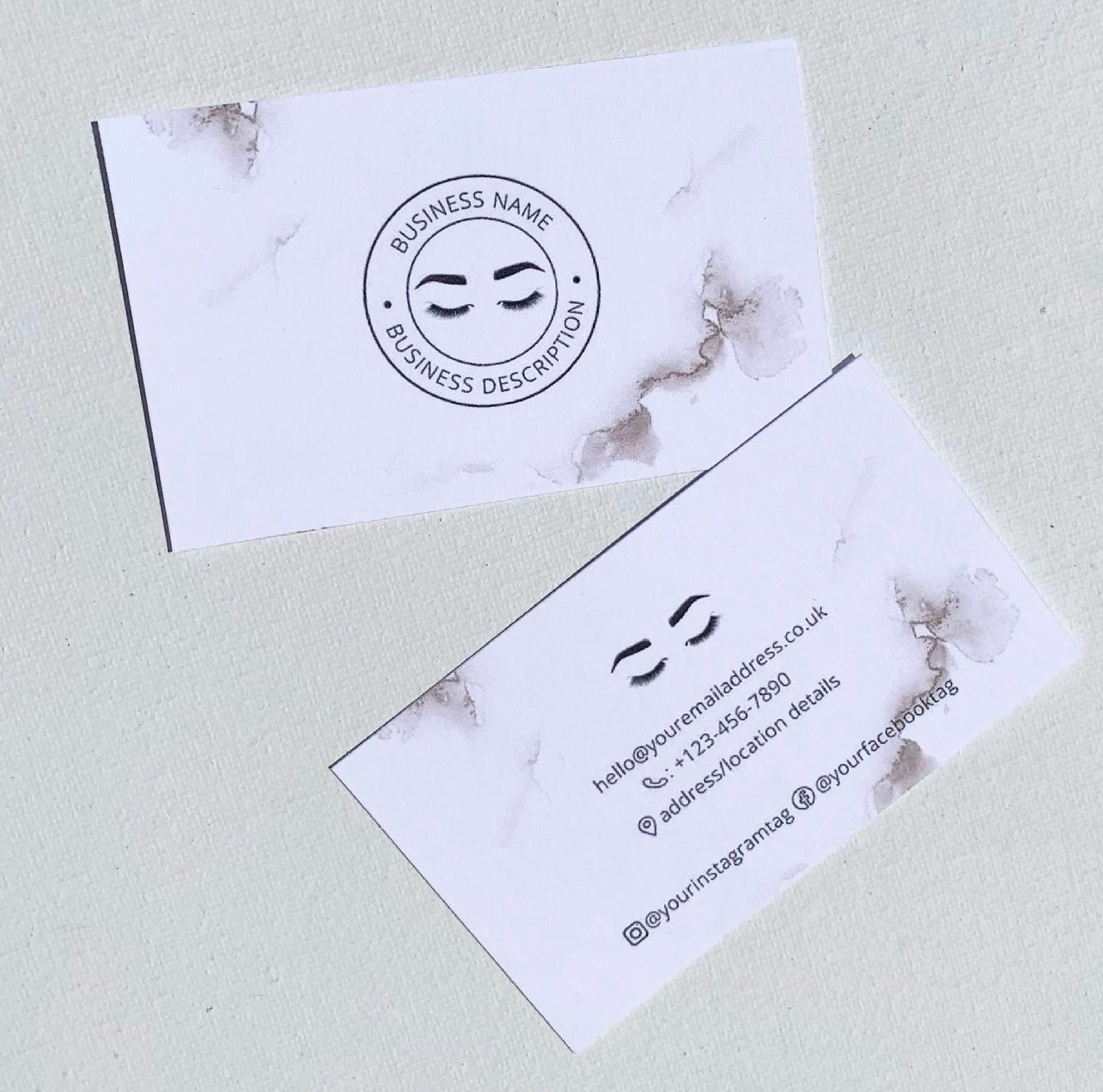 Marble Effect Business Cards