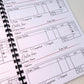 Business order book with sales map