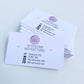 Simple one sided aftercare cards