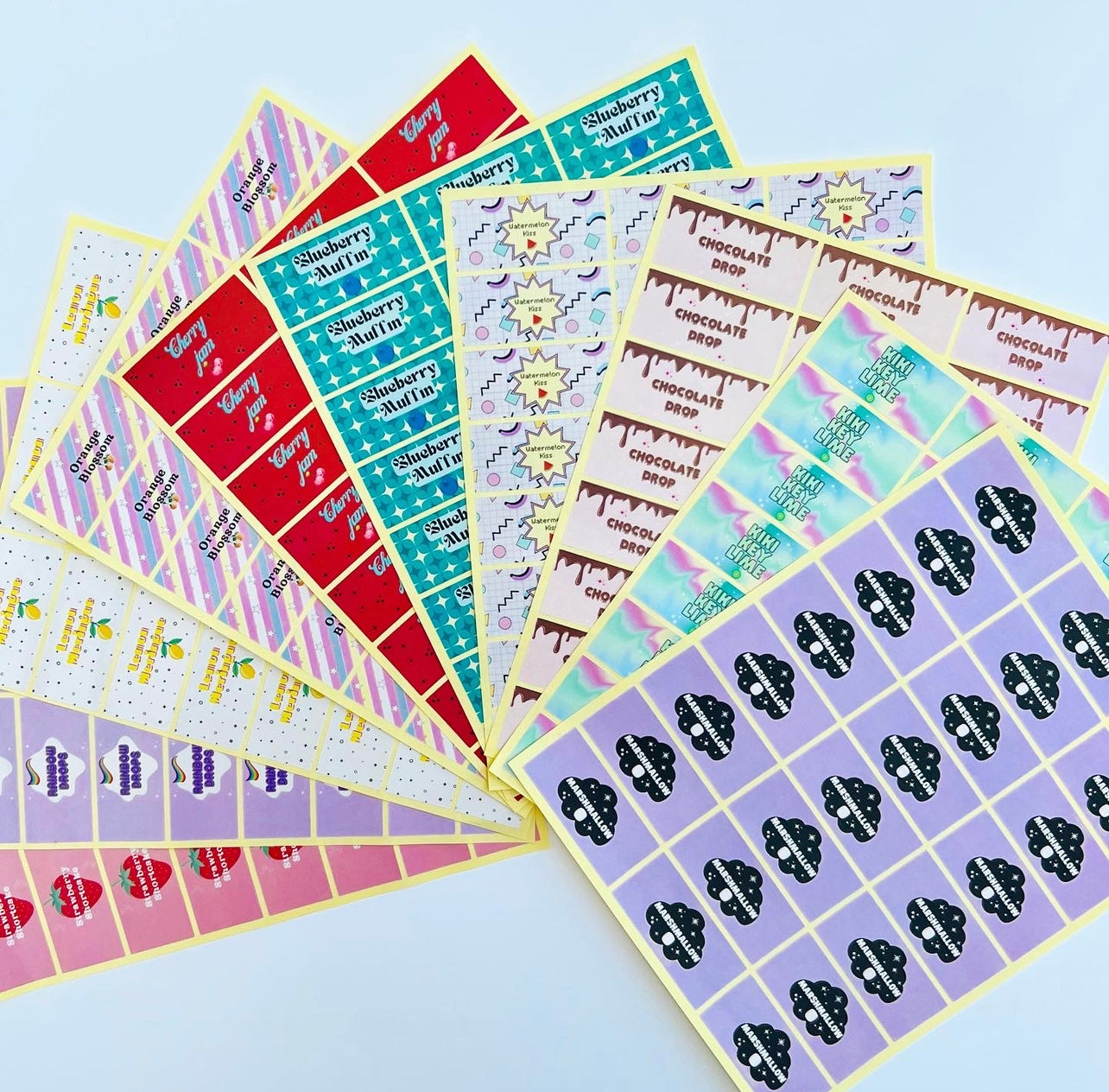 Retro Flavour Stickers