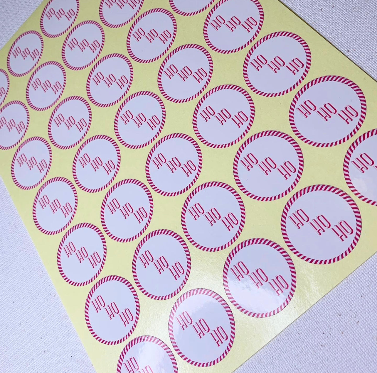 Candy Cane Christmas Stickers