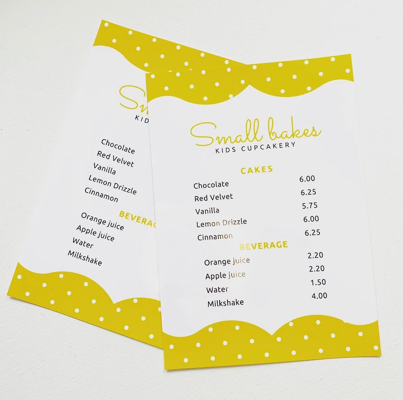 Lemon Polka Price Lists