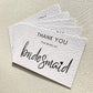 Bridesmaid & Maid of honour thank you postcards
