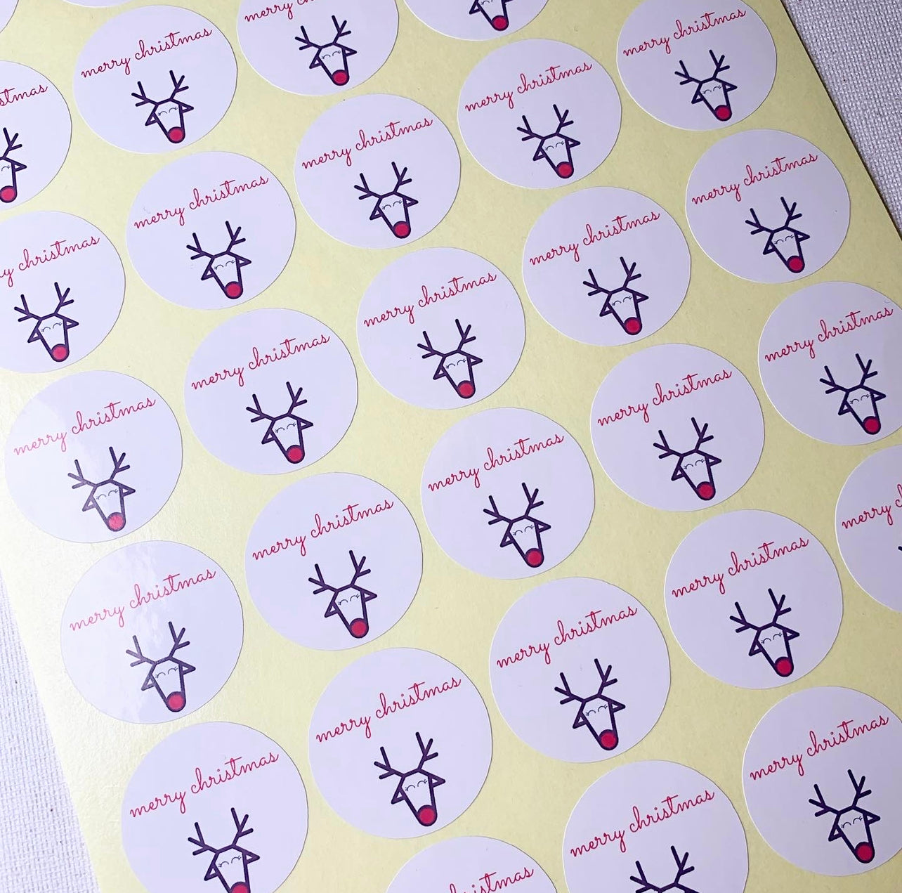 Rudolf Christmas Stickers