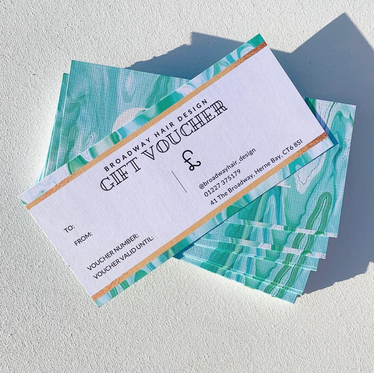 Marble Effect Gift Vouchers