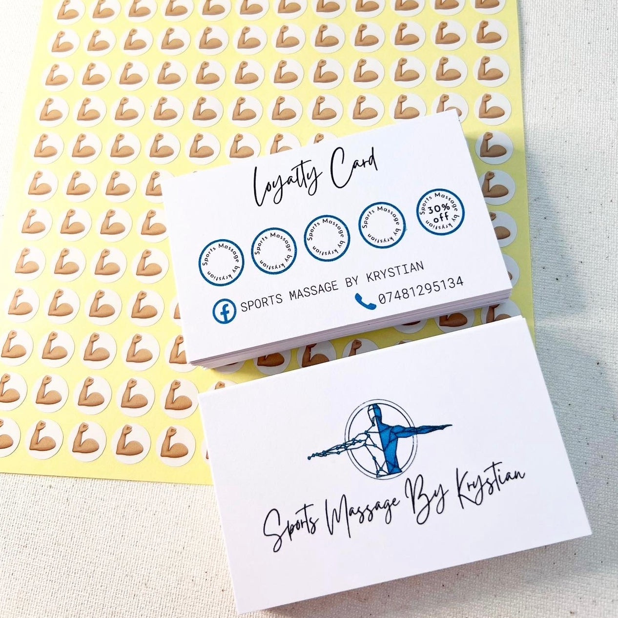 Simple Loyalty Cards With Matching Loyalty Stickers