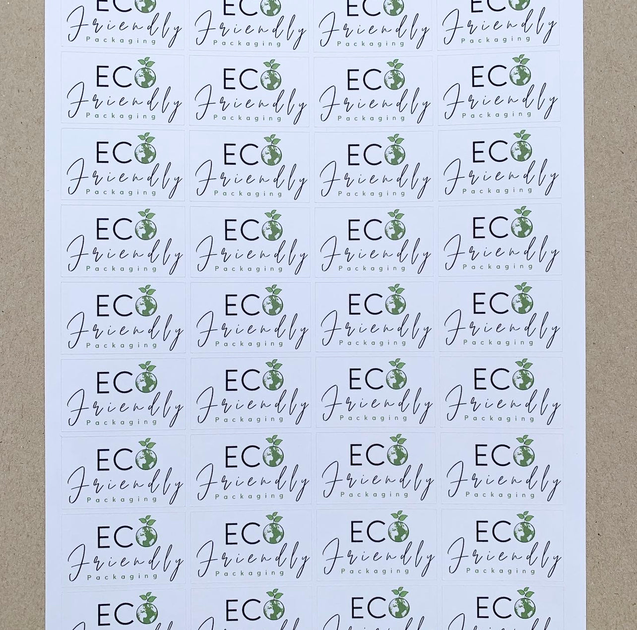 Eco Friendly Packaging Sticker