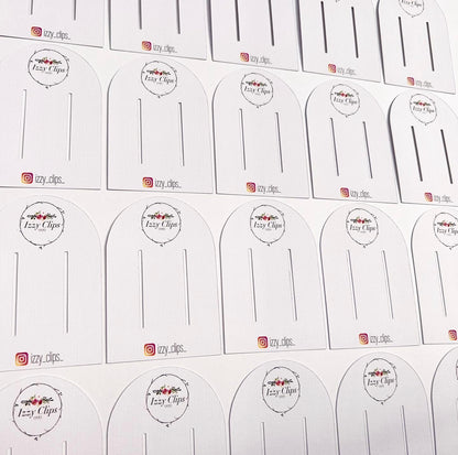 Arch Hair Accessory Display Cards