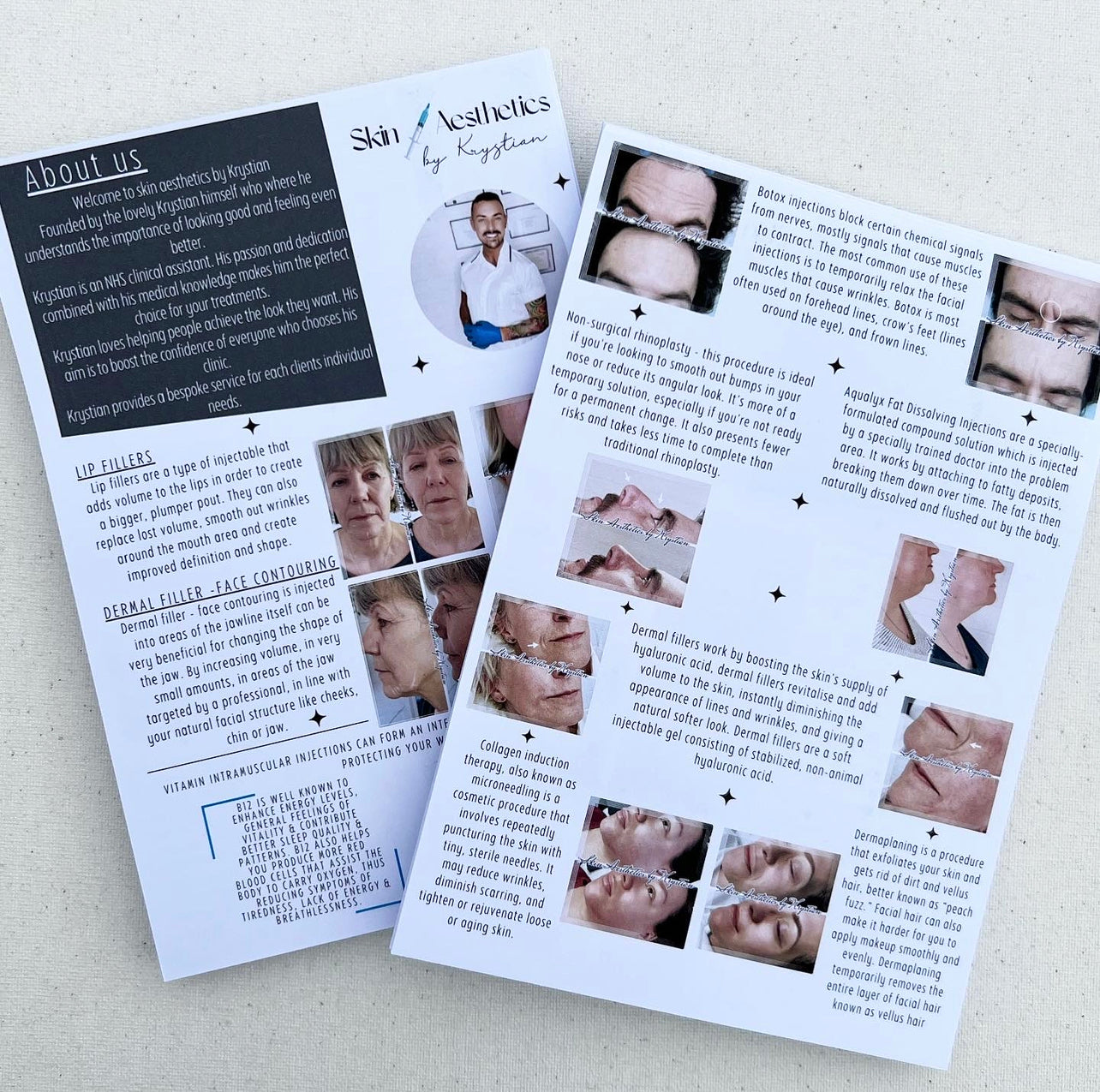 Aesthetics leaflets