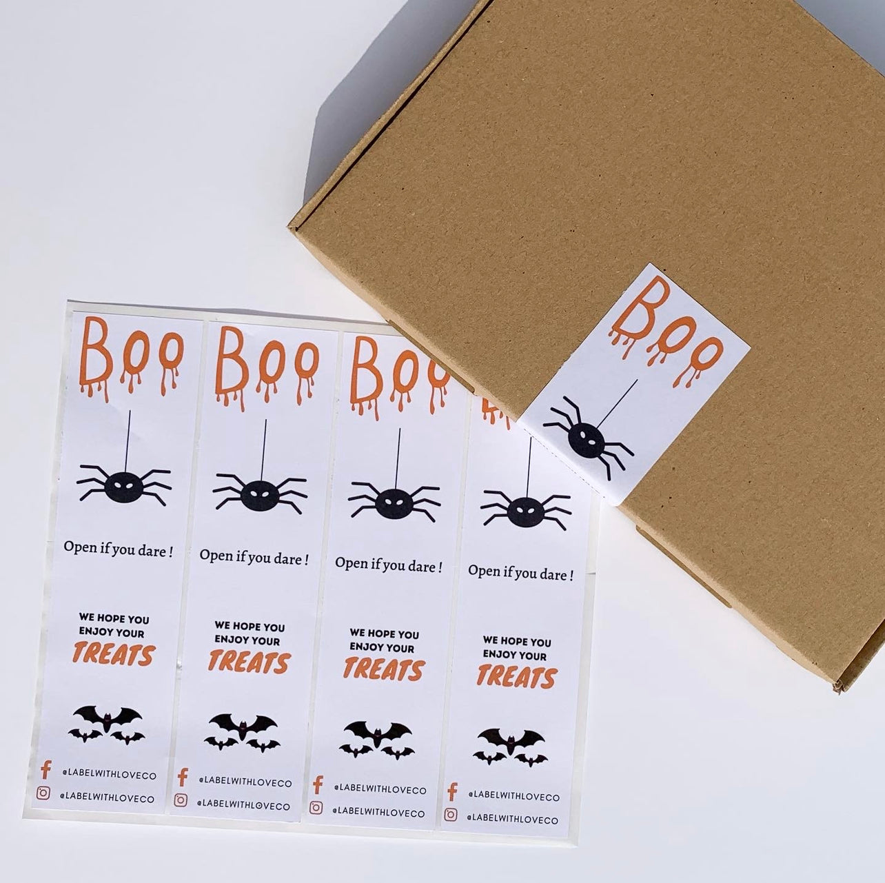 Halloween Box Seal Sticker