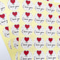 I Love You Heart Balloon Sticker