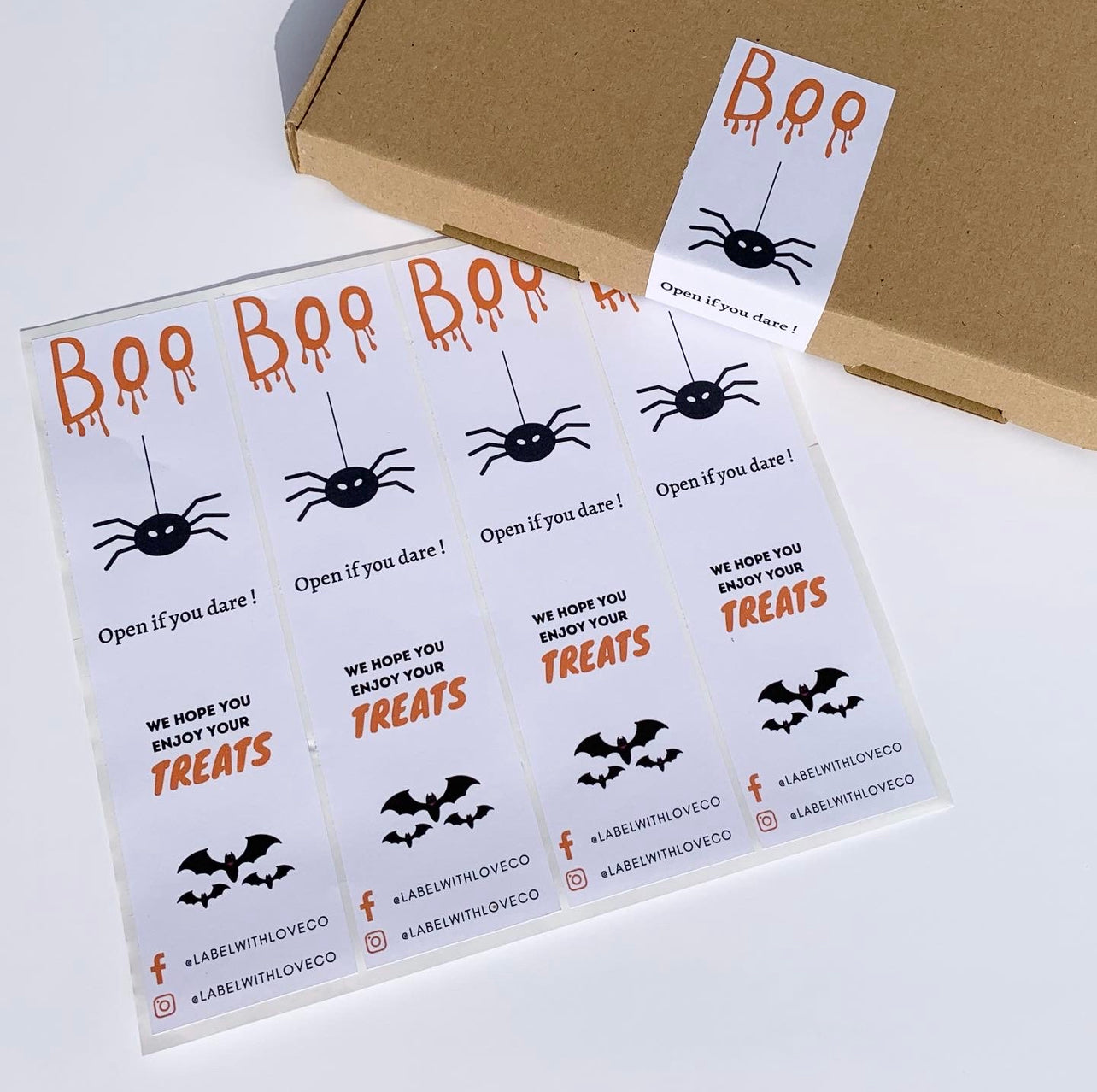 Halloween Box Seal Sticker