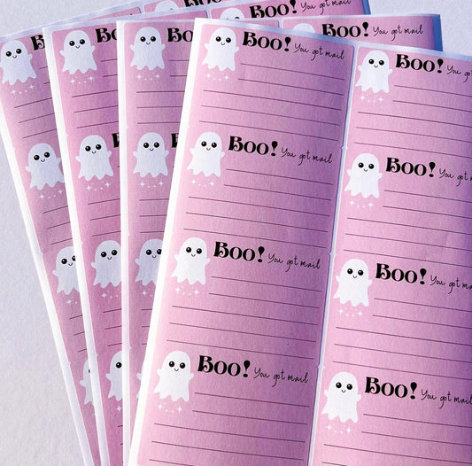 ‘Boo you got Mail’ Halloween address label stickers