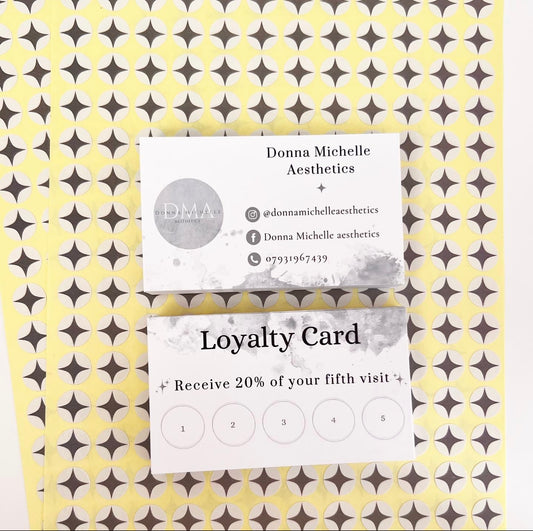 Grey Splash Loyalty Cards